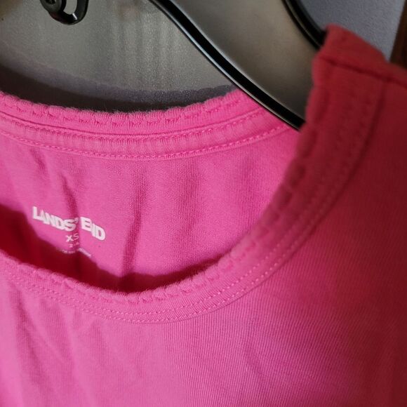 Lands End Essentials Womens Classic-Fit Long-Sleeve Crewneck T-Shirt xs 2-4 top - Picture 5 of 16